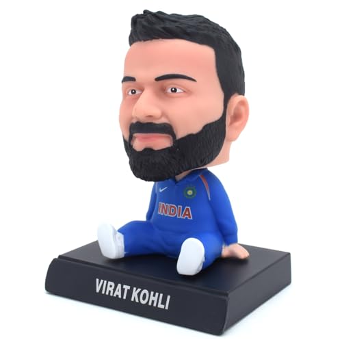 Image of Daiyamondo Polyvinyl Chloride Super Hero Anime Action Figure Bobble Head for Car Dashboard Office & Study Table Decoration for Everyone (Virat, 9 Cm, 7.5 Cm)