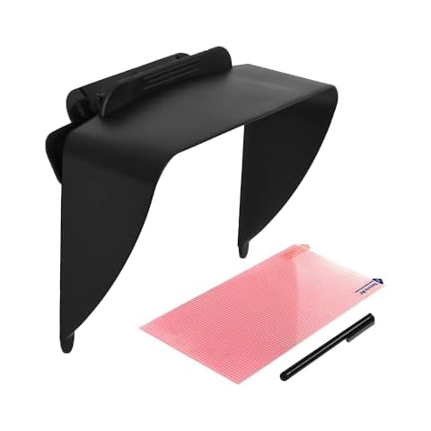 Ramtech 7 Inch GPS Visor Sun Shade with Bonus Stylus Pen & Screen Protector, Compatible with RV 701, RV 760 LT/LMT, RV 770 LMT-S, RV 780 & Traffic, RV 785 & Traffic, RV 795, VSC7 Cover