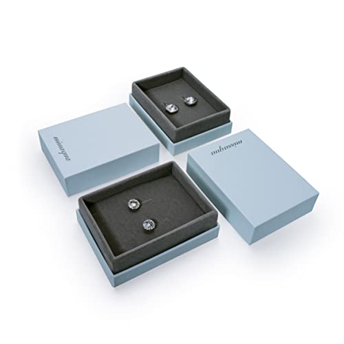 Missaqua Solitaire Gorgeous 14K Yellow Gold Plating 3 Drops Earrings Embellished With Austrian Crystals Round Push Back Dangle Pierced Jewelry Gifts For Her #TOP7