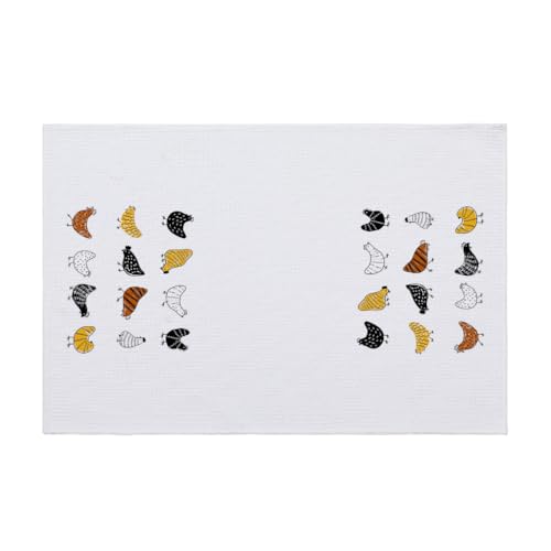 Geschirrtücher Orange Schwarzes Huhn Handtücher Waffeltücher Küchentücher Geschirrhandtücher Saugfähige Trockentücher Küche Multi-Purpose Abtrockentücher Küche Handtuchset 4 Stück (40x60cm) – Bild 3