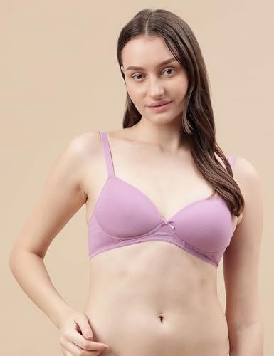 Image of Marks and Spencer Womens Cotton Mix Plain Sweetheart Neck Bra T33 3208K 36 D Heather