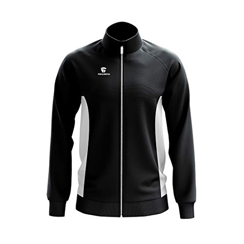 Image of TRIUMPH Mens & Boys Running GYM FullSleeve Zipper Jacket Black
