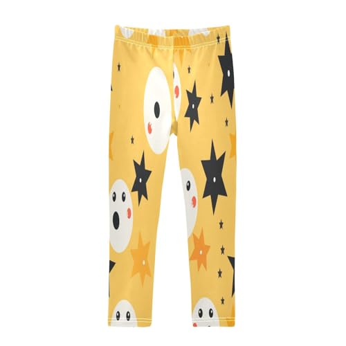 Toddler Girls Leggings Printed Yoga Pants Leggings Black Start for Kids