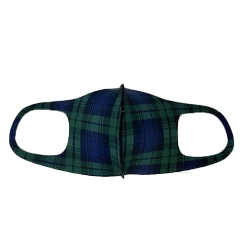 Ikplus MA-05 お肌まもりマスク 洗える立体マスク ブラックウォッチ LLサイズ 5枚セット 日本製 日焼け防止 フェイスカバー