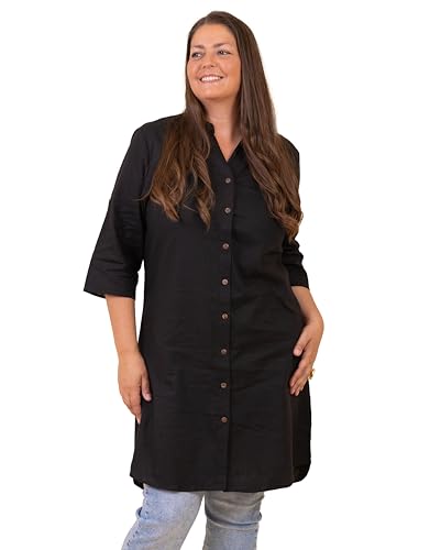 Z by Z Leinen Tunika Damen Große Größen - Leichtes, Luftiges Damen Oberteil - Komfortable Kaschierende Tunika – Perfekt für Sommer und Freizeit – Finden Sie Ihr neues Lieblingsstück!
