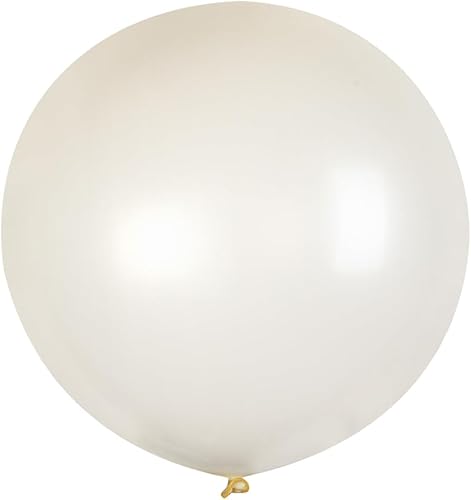 Restaurantware Balloonify - Globos gigantes de 36 pulgadas, 10 globos gruesos, relleno de látex fuerte con helio o aire, globos redondos gigantes