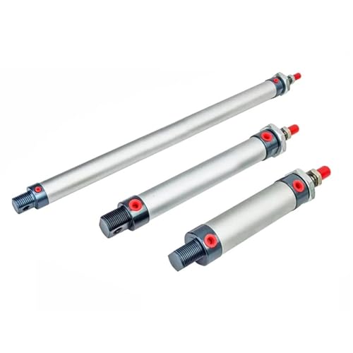 25mm Mini Pneumatikzylinder 25-500mm Hub Doppeltwirkend Aluminiumlegierung Luftzylinder 1St(Stroke 25)