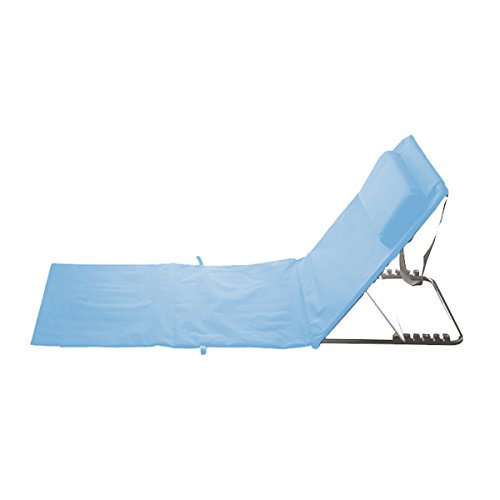 iD FOR YOU Foldable Adjustable Beach Mat with Back Pocket Blue