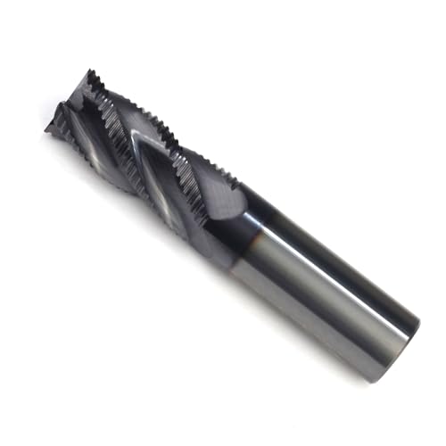 Image of Roughing End Mill JESTUOUS Carbide Square Nose 4 Flute Fine Tooth Bit 3 /4 inch Shank Dia. 1-5 /8 inch Flute Length for Milling Metal Steels,1 Piece
