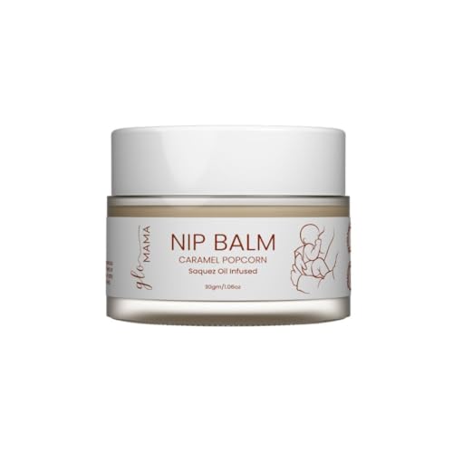 Image of GLO Mama Nipple Balm /Butter for Breastfeeding Mom | Lanolin Nip Balm for Sore, Cracked Nipples - Tasteless & Odorless | Fast Absorbing & Clinically Proven Safe for Baby | 30g