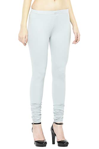 Image of Frenchtrendz Women's Cotton Spandex Stretchable Mid Rise Slim Fit Churidar Leggings Pull On