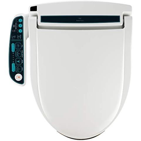 BidetMate 2000 Electric Smart Toilet Seat with Unlimited Heated Water, Side Controls, Deodorizer, Warm Air Dryer - Self-Cleaning, Elongated