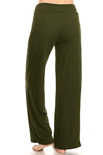 Image of Leggings Depot Women's Wide Leg Drawstring Pajama Pants for Lounge, Sleep