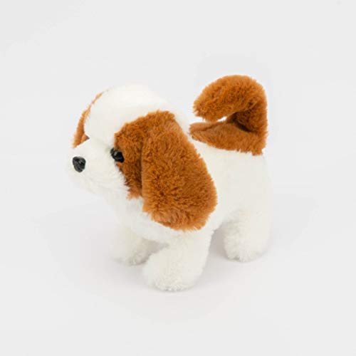 Plush White Labrador Electronic Interactive Toy Walking,Barking,Wagging Tail,Stretching Puppy Dog 7 Inches Gifts for Kids (Saint Bernard) - Thumbnail 3