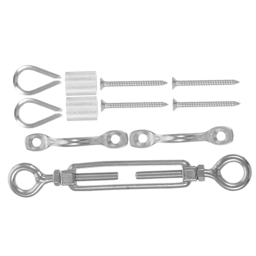 OSOLADY 13cm Min Length Stainless Steel Eye Turnbuckle Wire Tensioner Strainer for Cable