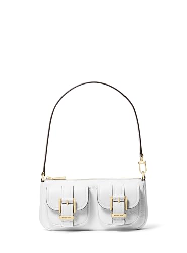 Michael Kors Bolsa pequena conversível Zoe, ['Ferragens douradas/branco óptico'], One Size