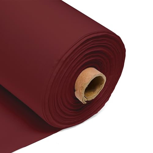 100% Cotton Fabric 60 Inch 150cm Wide 150GSM Material for Sewing, Dressmaking, Quilting, Curtain Linings, Pillowcases & Totes Fabric by The Half Metre by Discount Fabrics LTD(Damson, 1m)