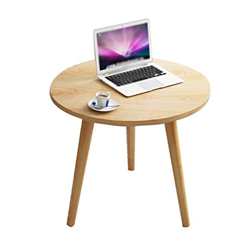 HTLLT Storage Table Balcony Coffee Table Small Round Table Bedroom Bed