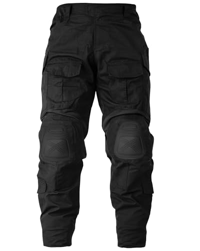 MERJAZ Men’s Tactical Pants with Knee Pads...