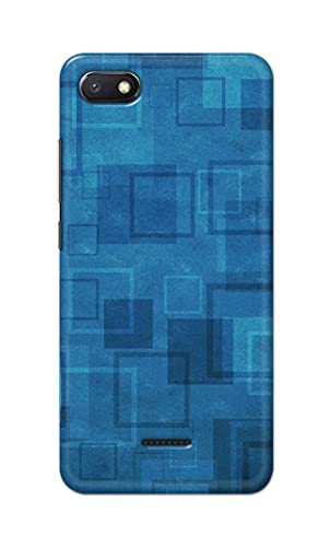 Image of Printed Hard Back Cover Case for Mi Redmi 6A Back Cover (Plain Azure Blue) -1302