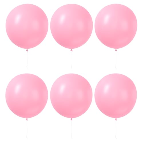 Image of PMLAND 6 Pcs Pink 36 Inch Giant Latex Balloons for Party Decor Decorations