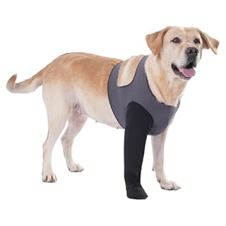 Dog Socks to Prevent Licking Paws ，Breathable Dog Leg Sleeve to Stop Licking and Biting， Firm and Secure Protect Wounds Dog Recovery Sleeve Socks(XL-Right)