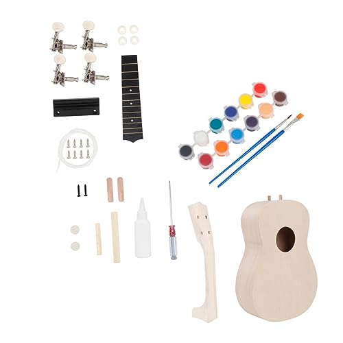 WHAMVOX Ukelele Diy Kit Para Hacer Tu Propio Ukelele De Colores Surtidos Para Manualidades De Bricolaje y...