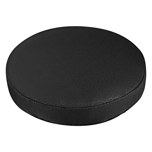 BESPORTBLE Thick Elastic Barstool Seat Cushion Cover Stool Cover Soft Round Chair Protector for Home Shop - Black (Diameter 30cm)