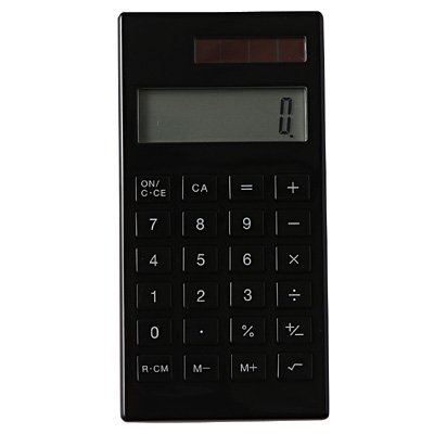 Muji Calculator - 10 DIGIT - Black