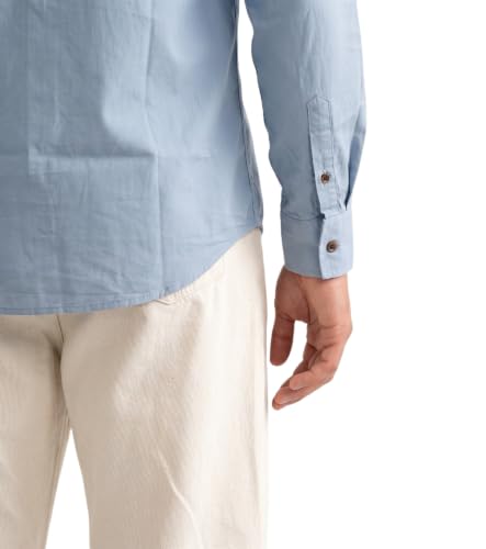 Image of Amazon Brand - INKAST Men Solid Cotton Shirt | Casual Wear | Basic Essential Plain Everyday & Office Wear | Full Sleeve | Regular Fit