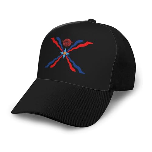Assyrian Flag Unisex Classic Adjustable Curved Brim Baseball Cap, Trucker Hat
