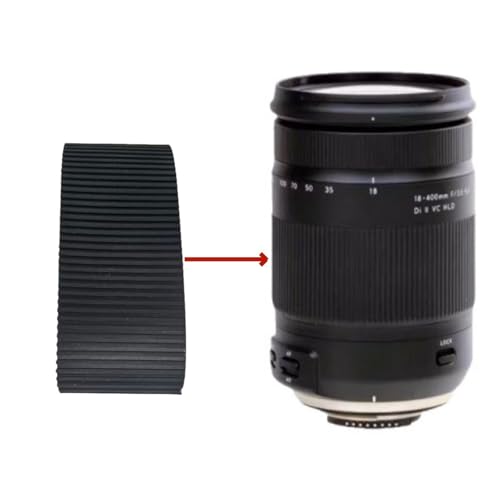 Empuñadura de zoom para lente de goma Yunseity para lente Tamron 18-400 mm f/3.5-6.3, antideslizante, instalación fácil sin herramientas y con alta elasticidad miniatura 6
