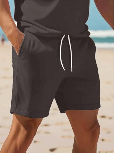 Image of Jawdrobe Co-ord Set for Men - Polo T-Shirt & Shorts Set | Loungewear, Beachwear & Daily Comfort