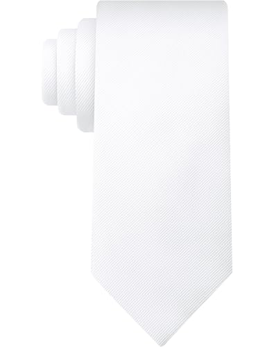 KissTies Mens 58 Regular White Tie Business Wedding Necktie + Gift Box