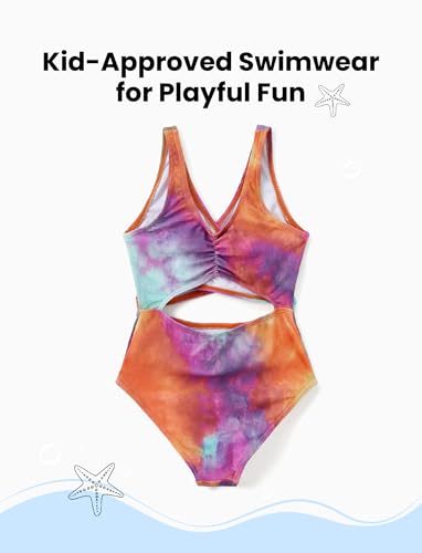PATPAT Family Matching Swimsuits Swimwear Set for Couples Mommy and Me Striped Spliced Bathing One-Piece Swimsuits
