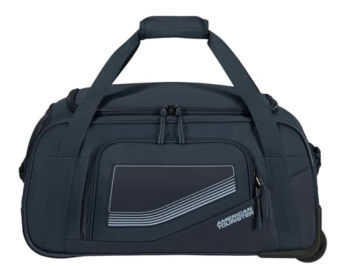 American Tourister City Racer   Maleta 55cm/50L   Ruedas, Compartimento Zapatos, múltiples Espacios   Impermeable, Funda Inteligente, Robusta   Azul (Azul Marino)