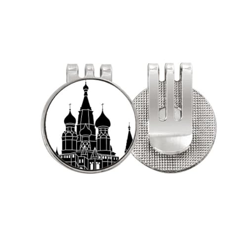 Marqueur de balle de golf Russie avec émail magnétique finition luxe Saint-Pétersbourg