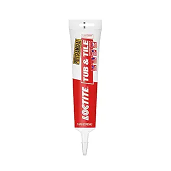 Loctite 1936526 Tub and Tile Adhesive Caulk, 5.5 oz, Squeeze Tube, Almond, Paste