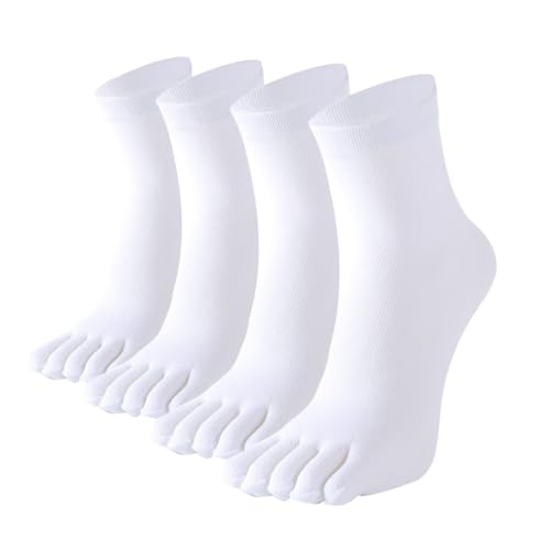 2 Pairs Men's Casual Socks Neutral Comfort Breathable Split Toe Socks Size 6-11