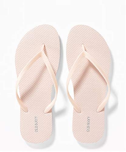 Old Navy Flip Flop Sandals for Woman, Great for Beach or Casual Wear (8, Blush)