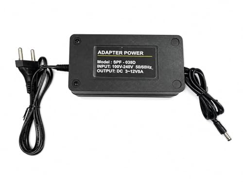 Image of Adapter, AC-DC Adapter 3-12V 2A Motor Speed Controller with Adjustable Power US Plug,