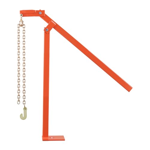 VEVOR 32 in T Post Puller Heavy Duty Fence Post Puller with 43 in Lifting Chain Rust-Resistant Steel Labor-Saving T-Post Remover Tool for Round Fence Posts Sign Posts & Tree Stumps