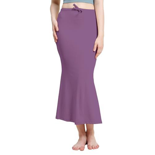 Image of Amazon Brand - Anarva Women Cotton Blended Saree Shapewear Regular Petticoat Skirt For Saree