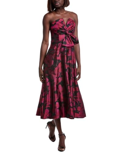 Aidan Mattox Womens Aiden Mattox Midi Dress, 6, Black