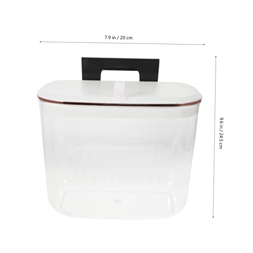Caneca colgante rectangular para basura con tapa miniatura 3