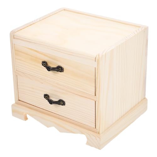 Boîte à bijoux bois fait main naturel avec rangement pratique - 2