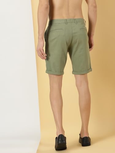 Image of Thomas Scott Men's | Solid | Chino Shorts | Regular Fit | 100% Cotton | Above Knee | Casual Short