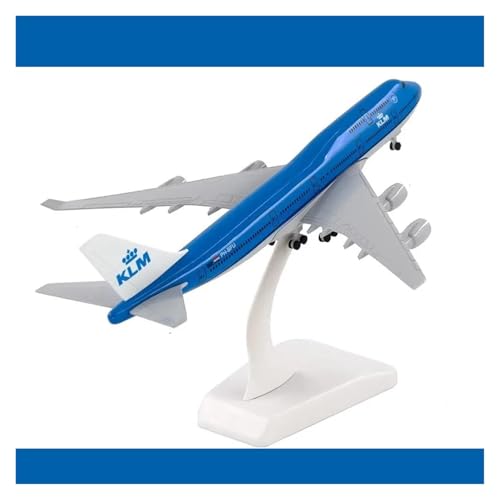 Modelo de avión B747 KLM de metal fundido a presión de 20 cm 7