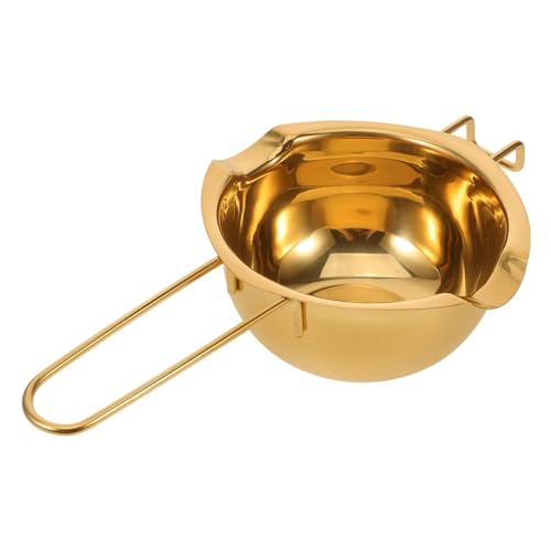 FELTECHELECTR Cheese Butter Chocolate Melting Pot Double Boiler for Candle Making Cooking and Candy Compact Design Easy Pour Spouts for Home Kitchen Use