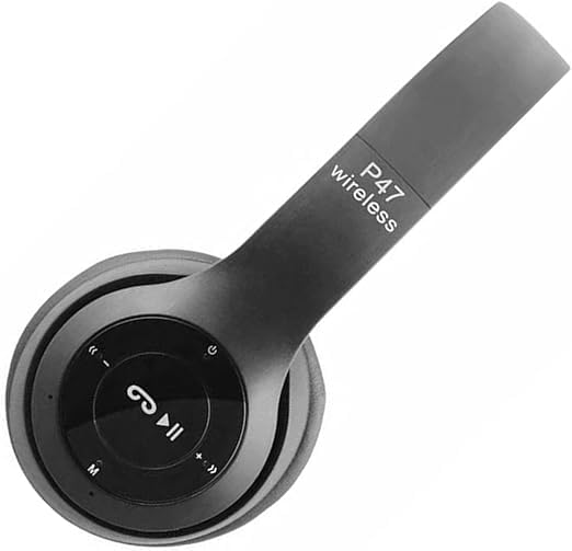 Image of icall Wireless Bluetooth Over-Ear Headphones, Super Bass Foldable Stereo Headset Multifunction Headphone with HiFi Stereo Sound with Mic and SD Card Support (Black)